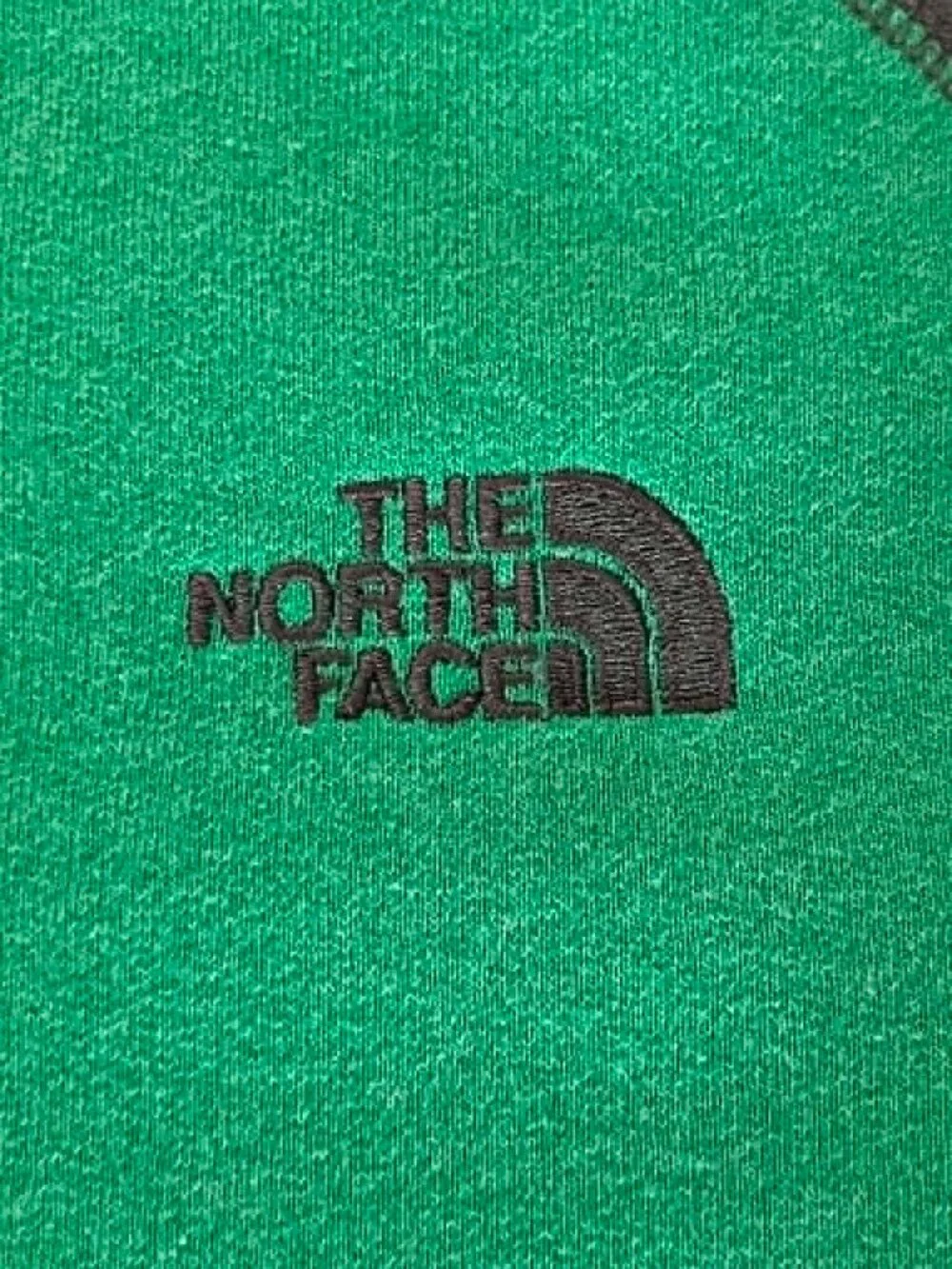 The North Face Colorblock Raglan Pullover Sweatshirt Men's size XL Green Gray